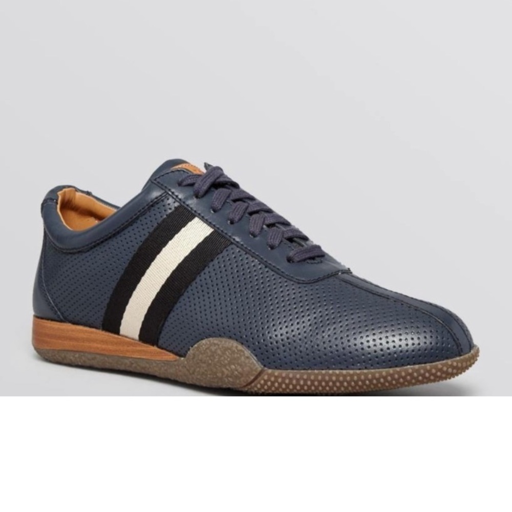 Bally Frenz Men's Leather Low-Top sneakers size 9 Blue